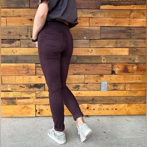 L.O.G.G. Skinny Deep Purple Pants - Size 4
